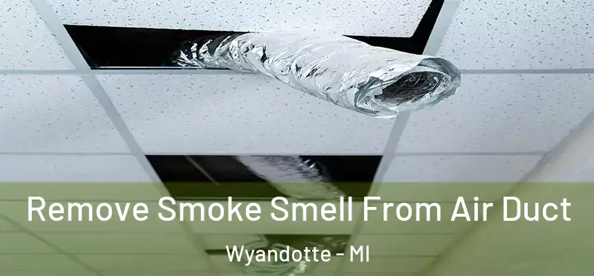 Remove Smoke Smell From Air Duct Wyandotte - MI